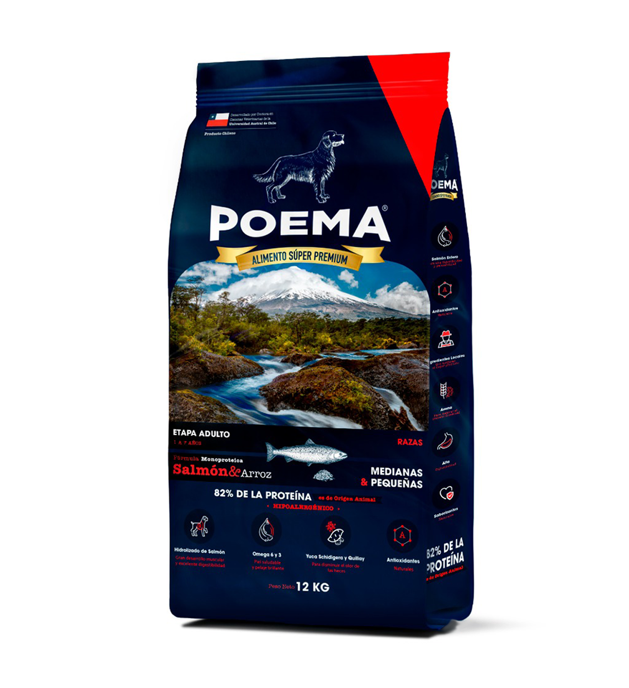poema adulto salmon alimento de perros adultos monoproteica