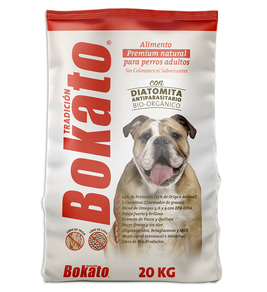 Bokato Tradicional adulto, para perros raza grande, ingredientes naturales