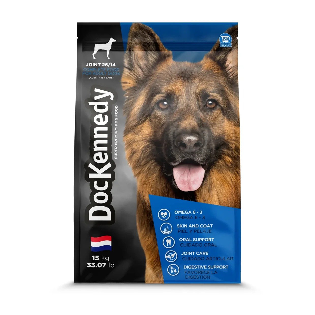 DocKennedy Joint care Formulado para Criadores, ya que está ideado para todas las etapas de la vida, desde cachorros hasta senior.