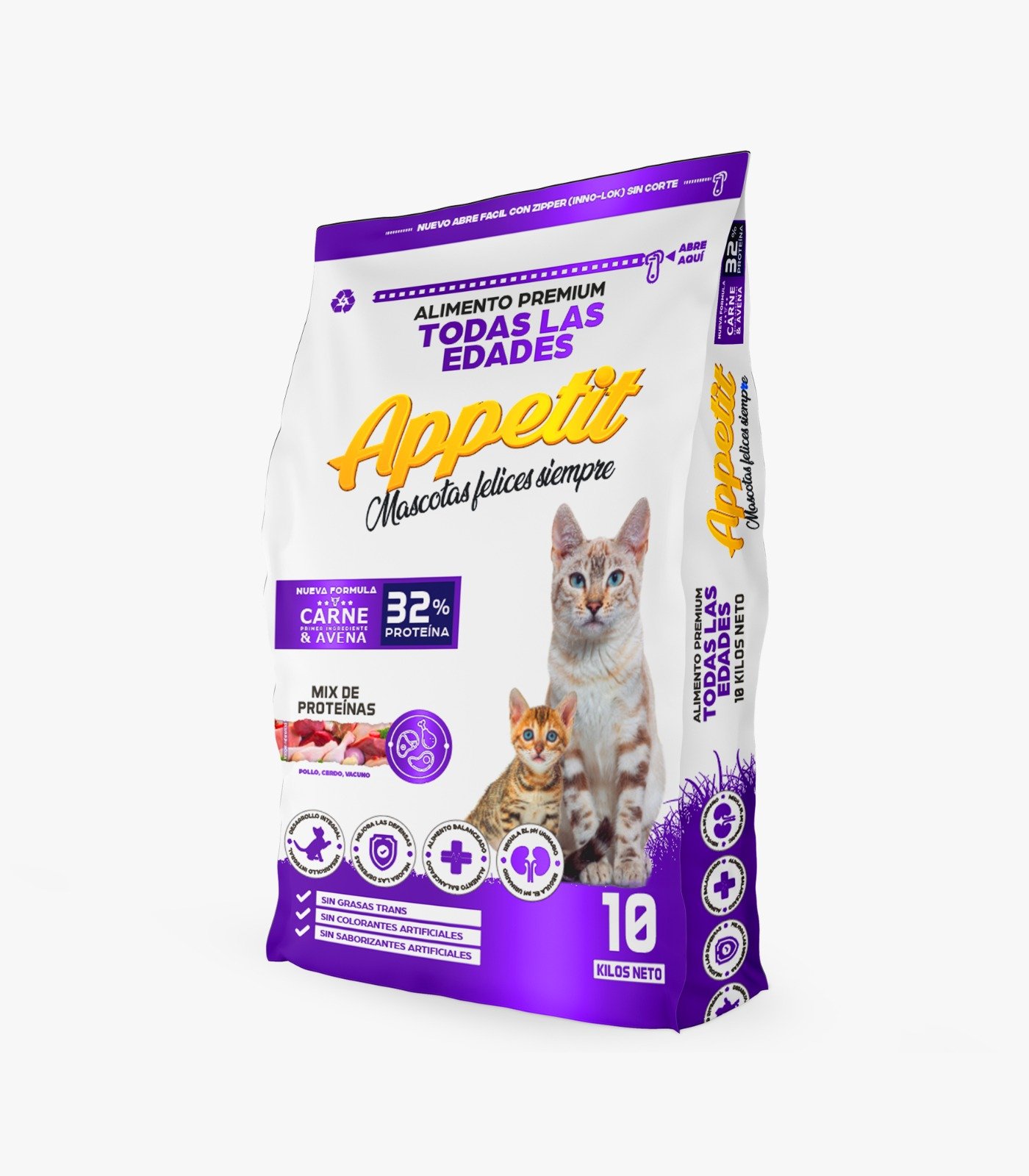Appetit Gato es un alimento indicado para todas las edades de todas las razas