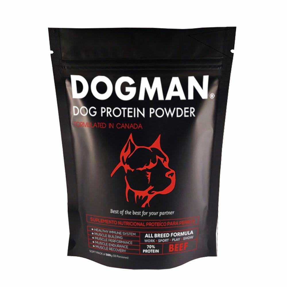 Suplemento proteico para perros Suplemento Nutricional Proteíco en polvo para Perros, sabor Carne